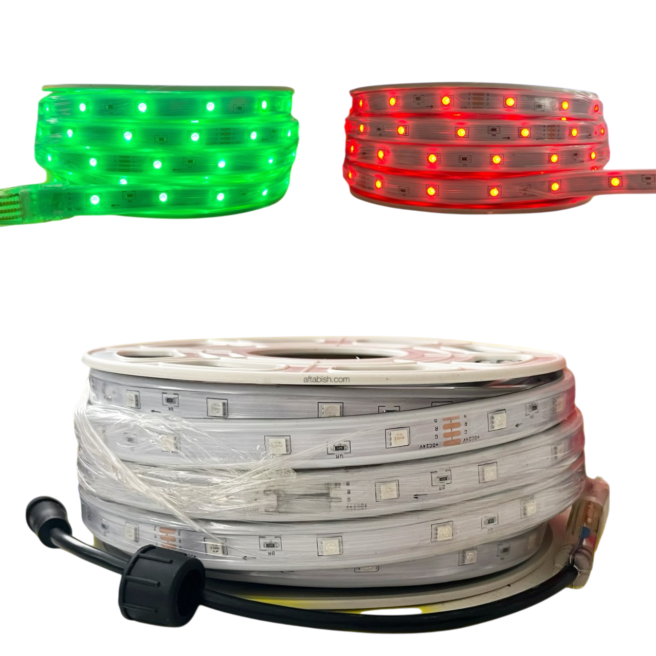 ریسه خورشیدی 30 متری RGB