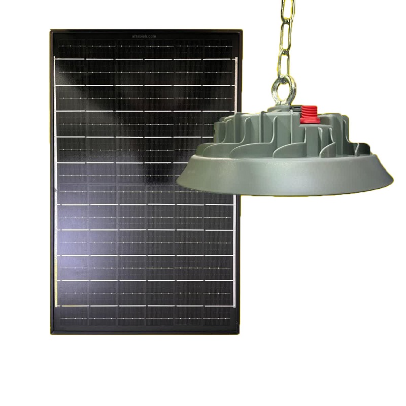 پنل خورشیدی،پنل خورشیدی اقساطی،نورمانا،چراغ سوله ای خورشیدی 400 وات مدل V-UFO-88-400-W