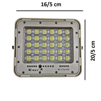پروژکتورخورشیدی وی مکس مدل IRV76100 ظرفیت 100وات ساعت