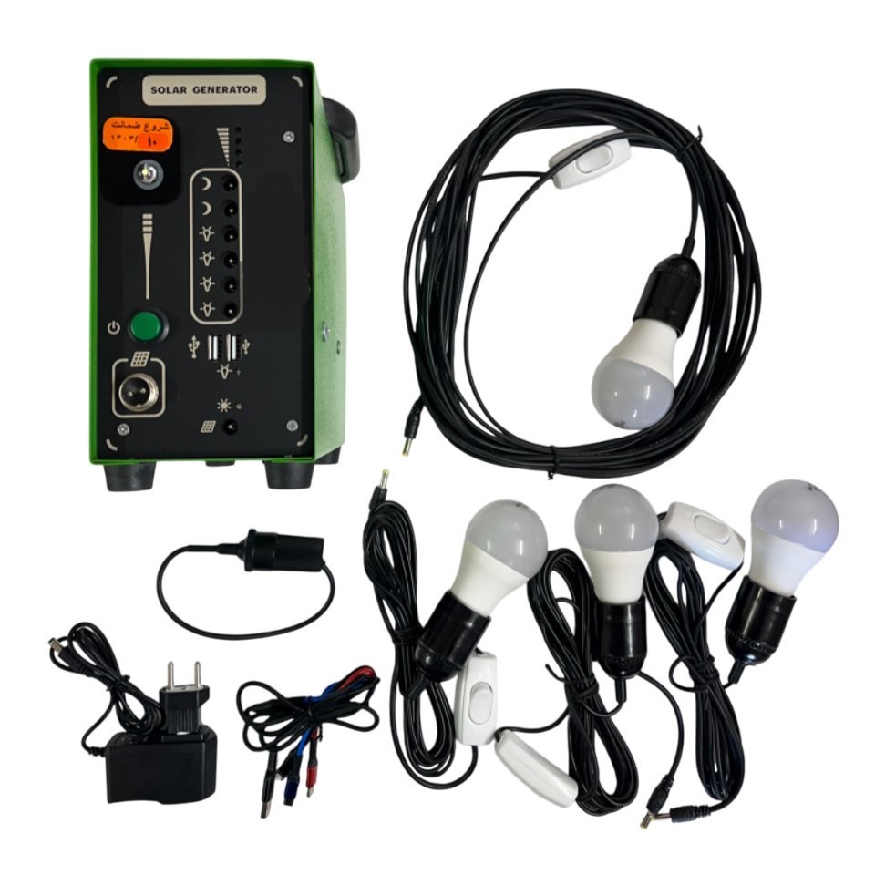پنل خورشیدی،پنل خورشیدی اقساطی،نورمانا،پاور استیشن و پاور بانک پرتابل مدل P200V12N18 ظرفیت 54000 میلی آمپر